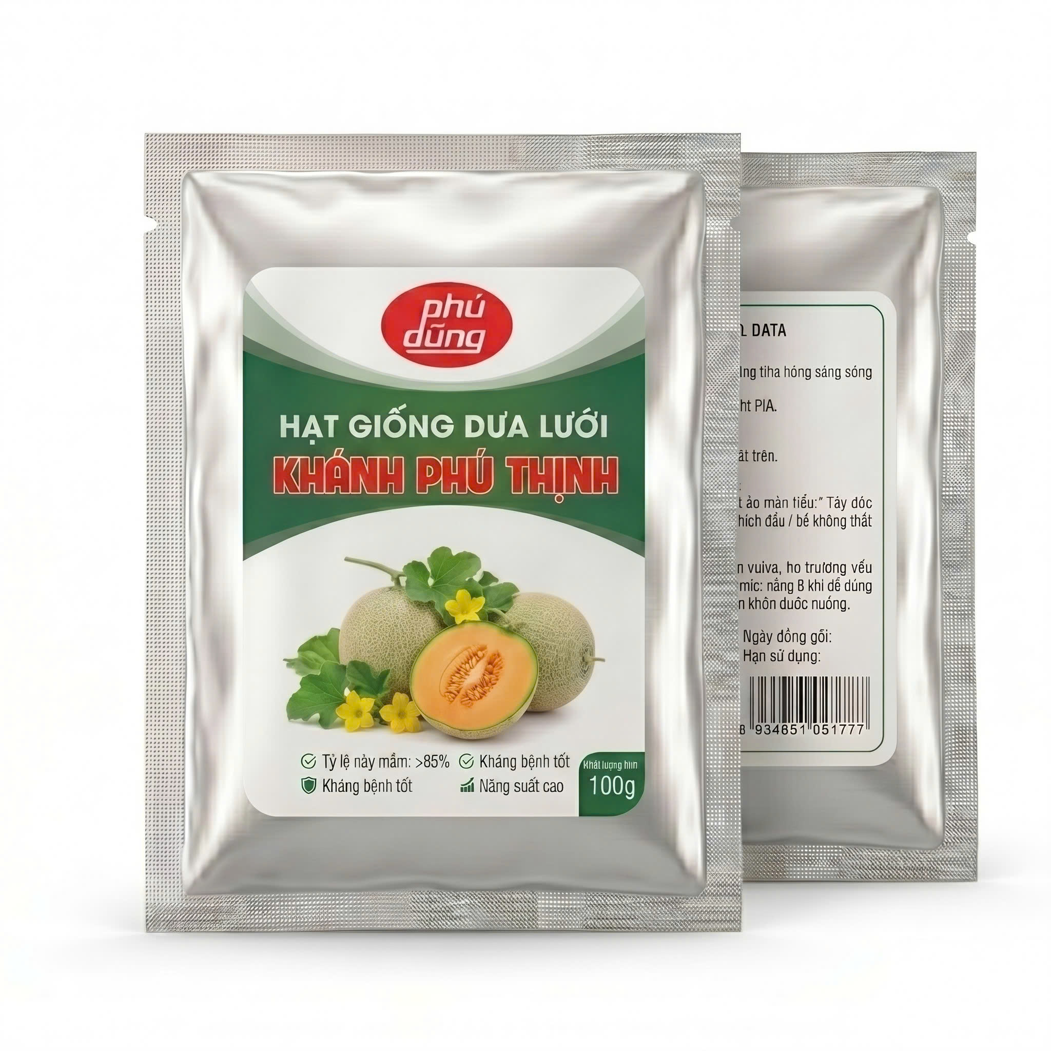 Hạt giống Dưa Lưới F1 - Khánh Phú Thịnh 40 hạt (Giống dưa vàng)